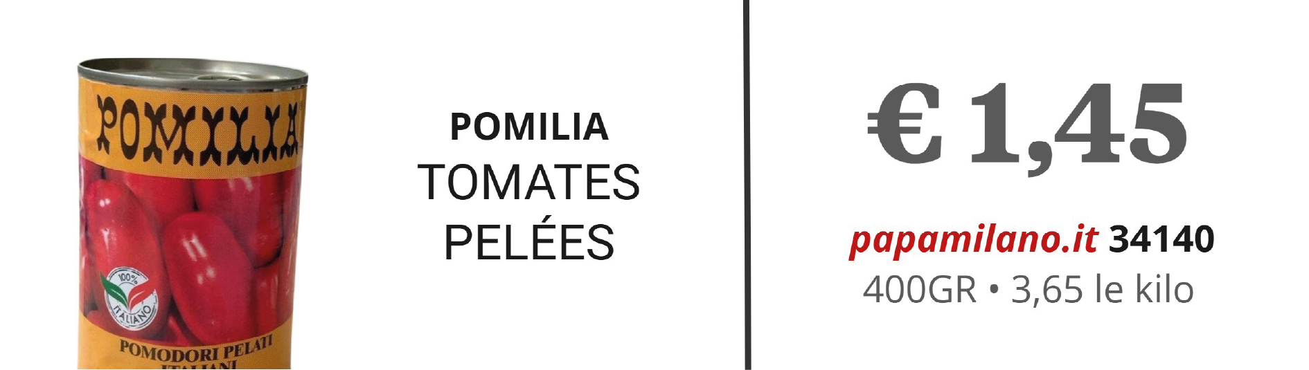 POMILIA TOMATES PELÉES